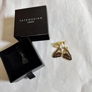 Tateossian Gold Butterfly Earrings Dm F 4 C 6